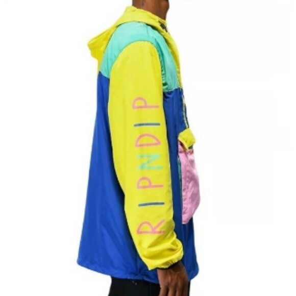 Ripndip Teddy Fresh X Packable Anorak Jacket Windbreaker Size S Light Zip Men's - Picture 2 of 16
